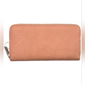 Everyday Zip Wallet in Peach